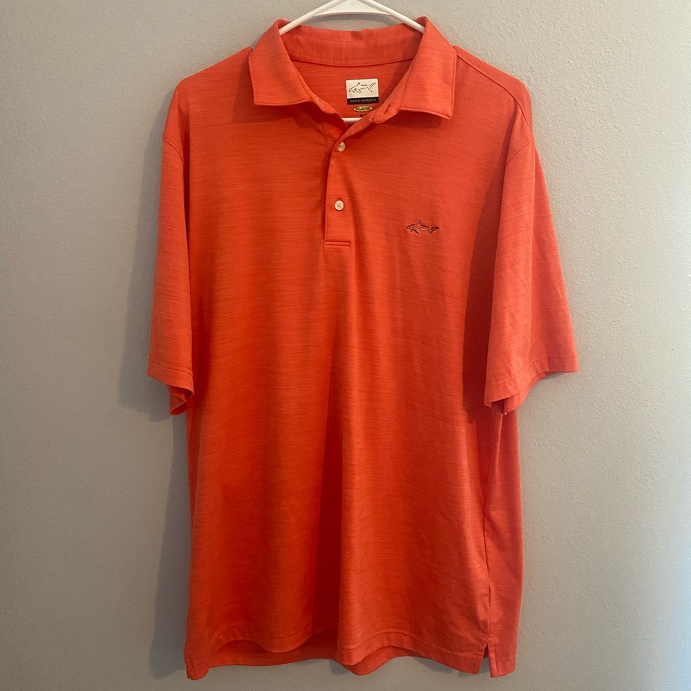 Greg Norman Mens golf polo, size medium